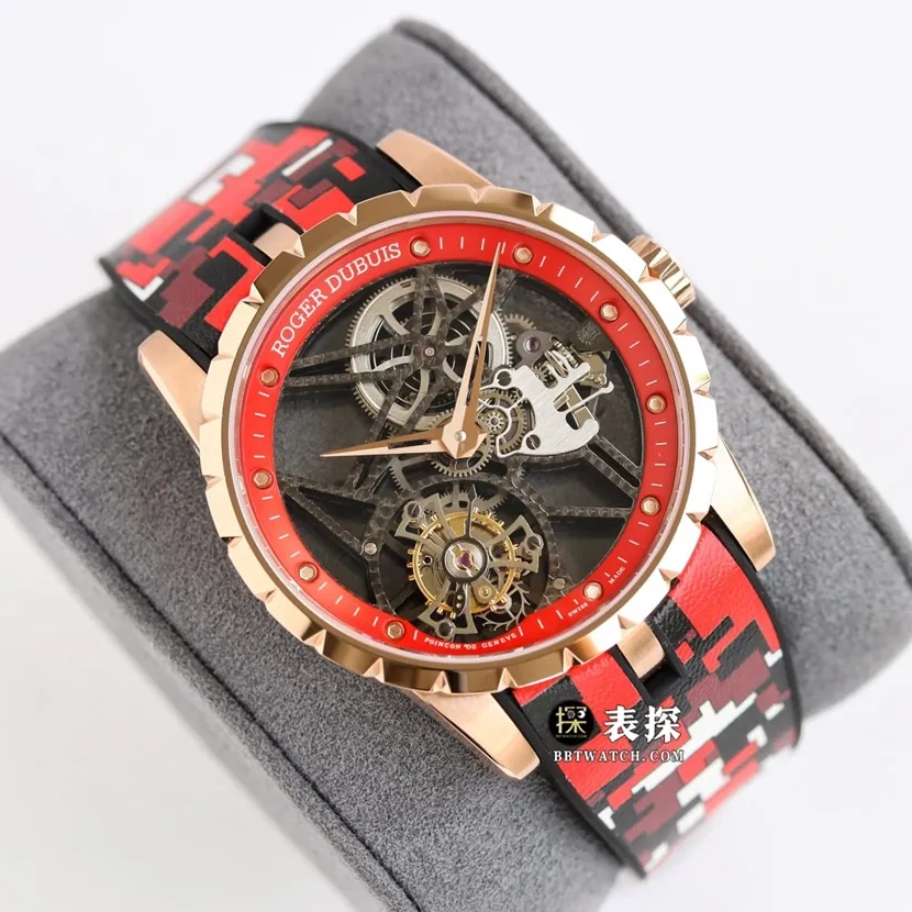 BBR King Roger Dubuis watch hollow disc rubber model RDDBEX0938 front view