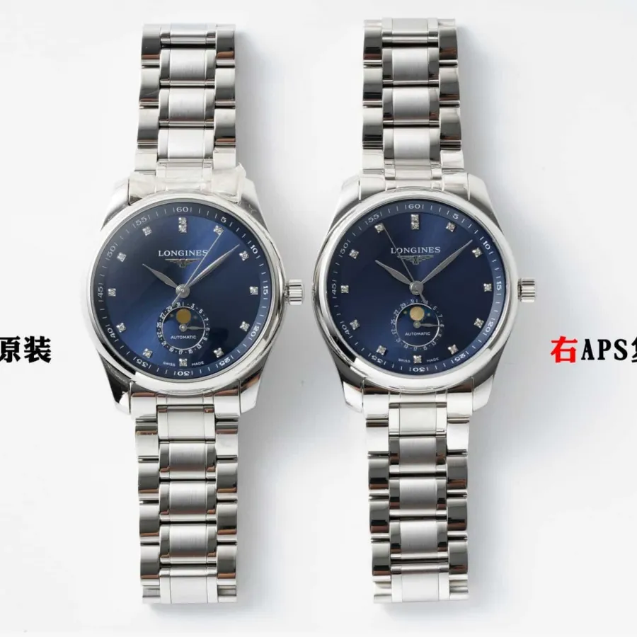 APS factory Longinestop-tier watch famous blue dial L2.909.4.97.6 real and fake comparison evaluation appearance live photos