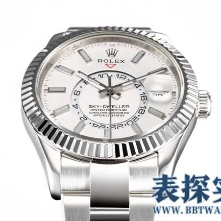 Rolex white steel top-tiersuper Skywalker is calm, reliable, graceful and generous_How much does it cost_Pictures_How is the workmanship details