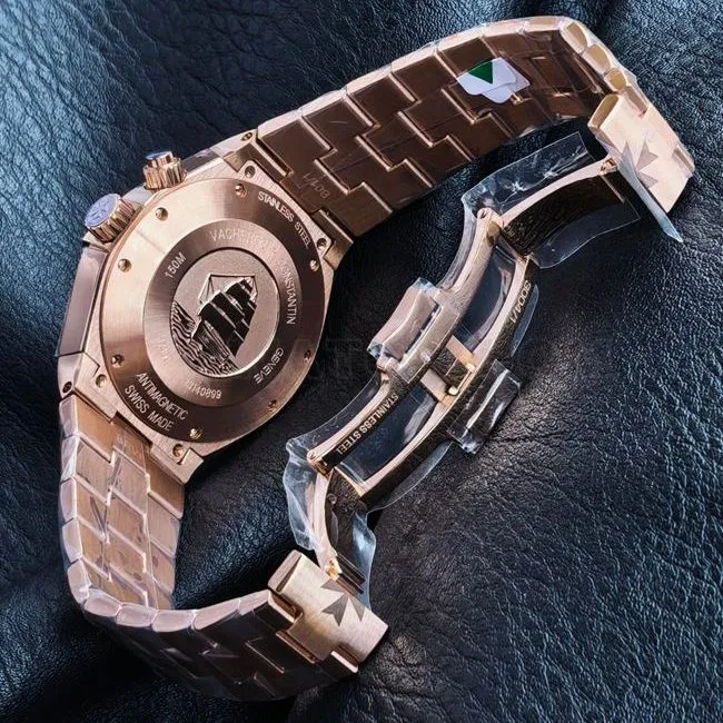 watch KR factory across the world Vacheron Constantinrose goldblue dial47450front live photo
