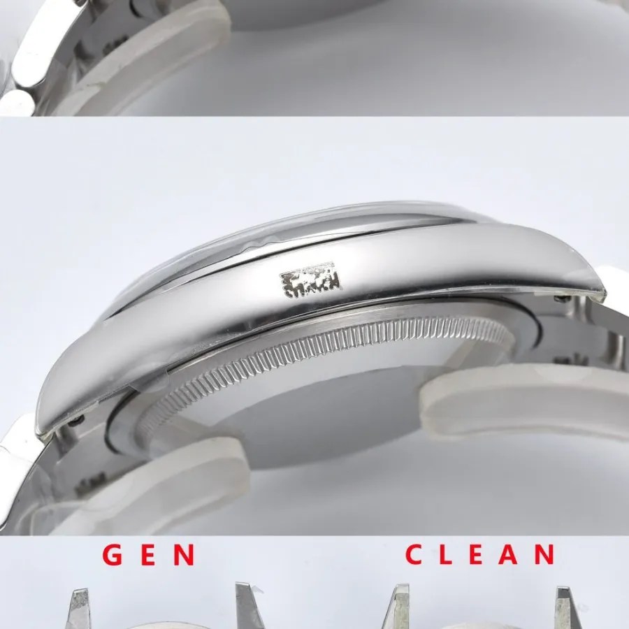 C Factory Log Bubble Face Real vs Fake Review Rolex Top Watch Buckle Comparison Chart