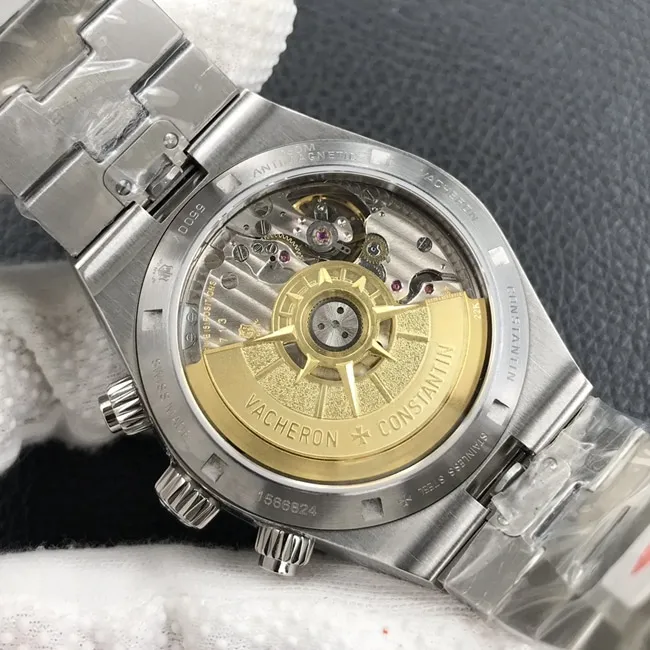 8F factory Vacheron Constantintop-tier watch men's blue dialsteel bracelet Across the World series 5500V mechanical watch movement picture