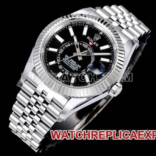 watch Navigator AR+ factory Rolexblack dial mechanical front live photo