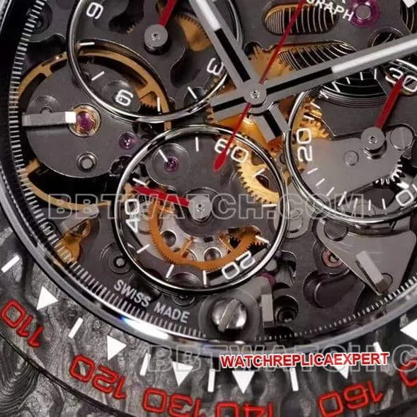 TW factory Rolex Daytona top-tier carbon fiber hollow plate black steel bracelet caseback live photo