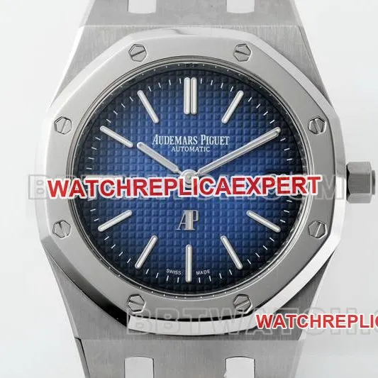 Audemars Piguet optimal collectible watches ZF factory royal oak blue plate 2121 movement titanium 15202 strap real picture