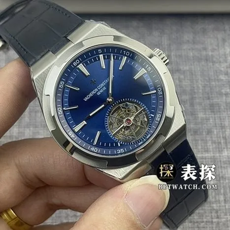 BBR factory Vacheron Constantin top-tier watch men's blue dialtourbillonleather strap model clasplive photos