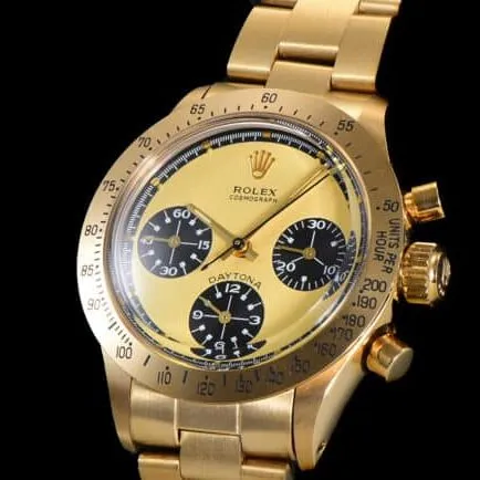 top-tier watch Rolex retro series chronograph manual chronograph movement 18k gold plate men's watch clasp picture