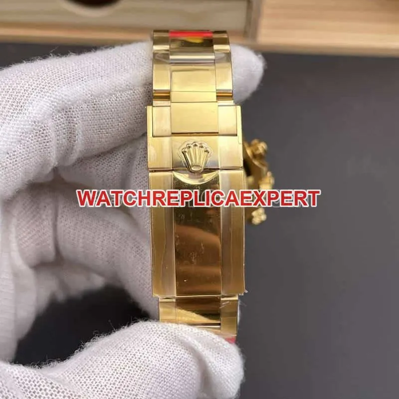 VSRolexDaytona1:1super gold plate4131yellow gold126508front live photo