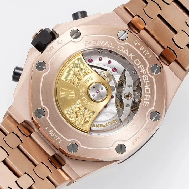 Audemars Piguet ceiling watch, apf offshore watch, front view