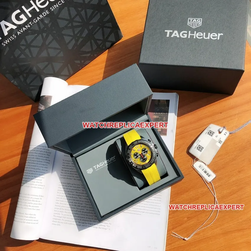 TAG Heuer F1top-tier 1:1super yellow plate chronographCAZ101AM.FT8054clasplive photos