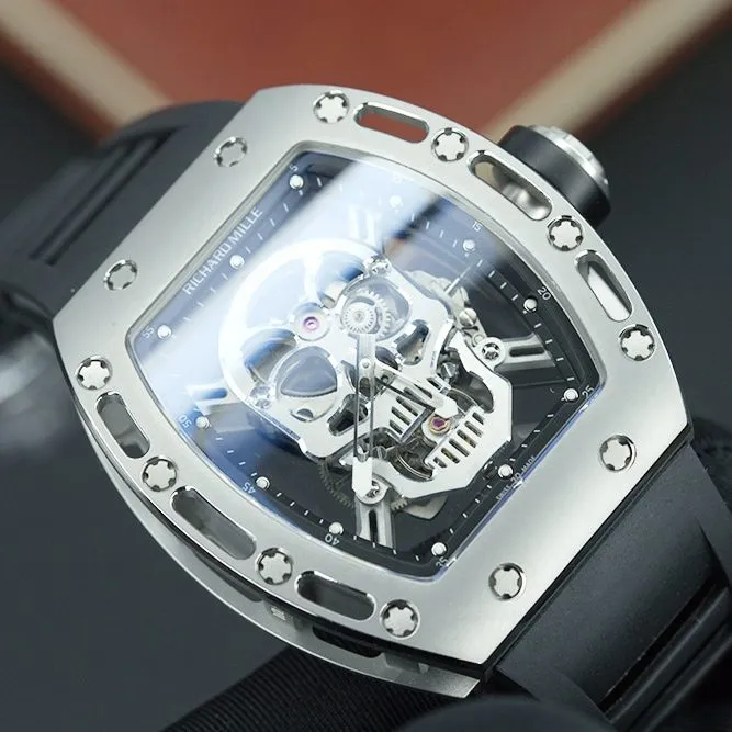 YS factory Richard MilleRM521:1super watch men's skull rubber model pictures and prices clasplive photos