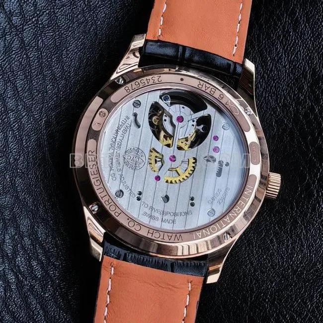 collectible watch TUR factory IWC Portugal rose goldwhite dialtourbillonfront live photo