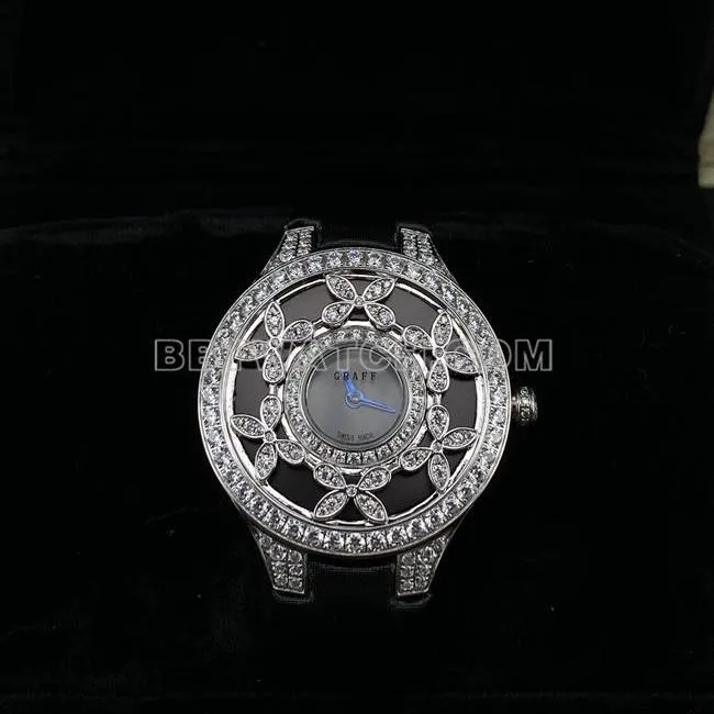 collectible watch Graf VCA factory sapphire crystaldiamond33mmquartz movementfront live photo
