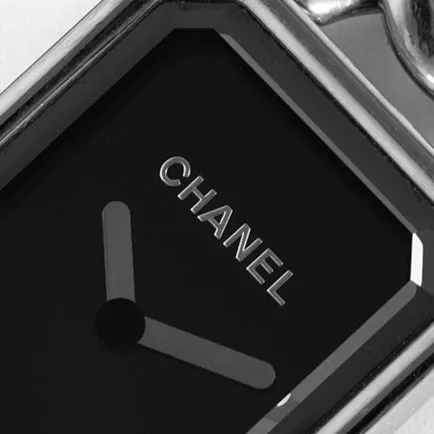 top-tier replicaChanel women's black dialsteel braceletPremiere watch series quartz watch back cover picture