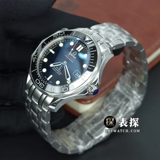 Omega classic watch, original Seamaster watch, front live photo