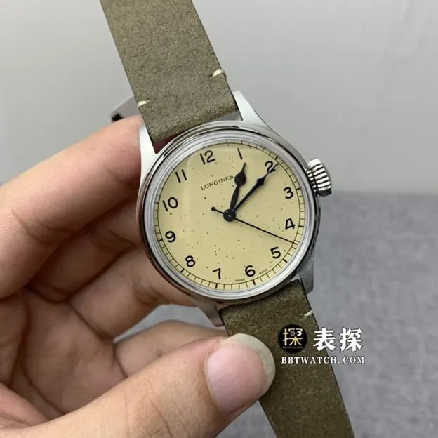 JA factory Longines classic replicatop-tier 1:1super watch men's silver opal disc leather strap model pictures and prices caseback live photo