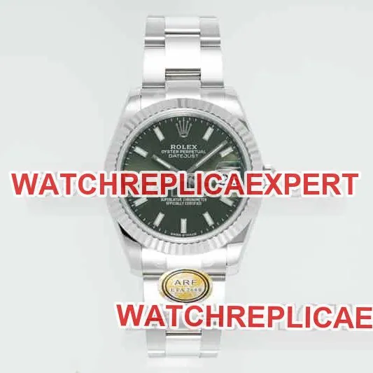 ARF FactoryRolex log super clonegreen dial stick hour markers 31mm three grid link 278274braceletlive photos