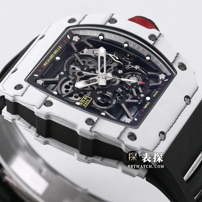 BBR RM 35-01Richard Mille1:1replica watch men's black dial black rubber caseback live photo
