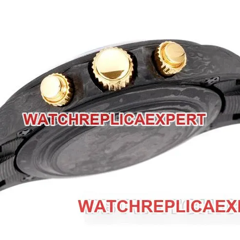collectible watches Ditonner TWF factory Rolex carbon fiber gold 4802 movement front actual photo