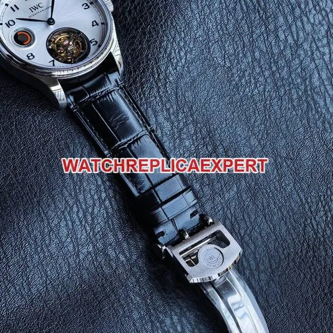 watch TUR factory IWC Portugal white dialtourbillonfront live photo