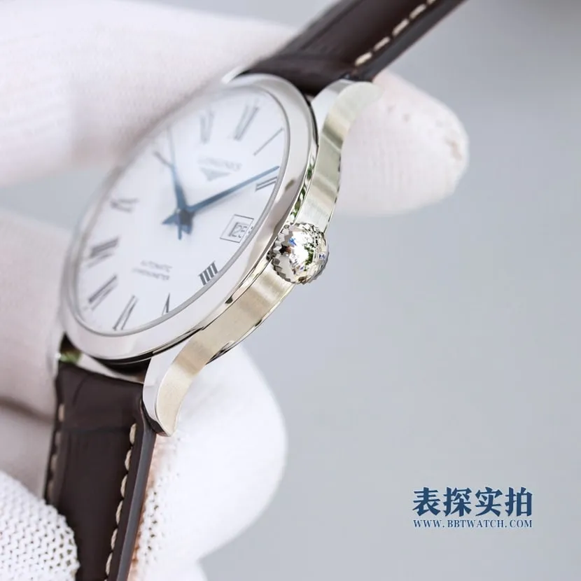top-tiersuper cloneKL factory Longines pioneer white steel men's mechanical watch front
