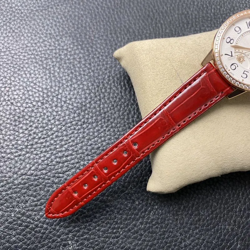 Jaeger-LeCoultrereplica watch dating series women's rose gold watch front view