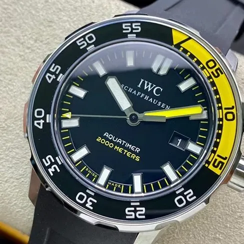 IWSIWC marine timepiece men's fully automatic movement watch genuine and fake comparison review crown comparison chart