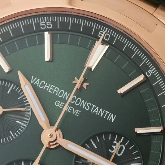 Vacheron Constantintop-tier watch green dial Zonghengsihai V3 upgraded version 41mm rubber strap white steel 5