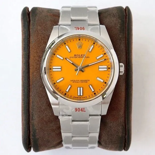 GS factory Rolextop-tier watch Oyster Perpetual Pokémon 41mm yellow plate front view