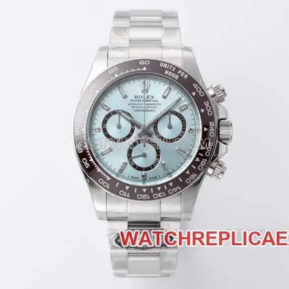 clean factory 2024 new Rolex top collectible watches Daytona ice blue di back 4131 automatic mechanical movement 72 hours
