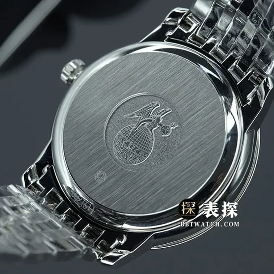 MKS FactoryOmega Diefei watch men's white dial gold needle steel bracelet model pictures and prices front live photo