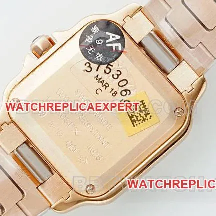 collectible watch Cartiersilver dial Santos quartz movementrose goldbraceletfront live photo