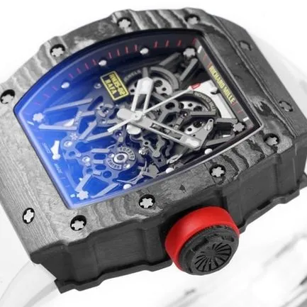 ZF Factorytop-tier watch Richard Mille men's black dialrubber strapautomatic movement watch clasp picture