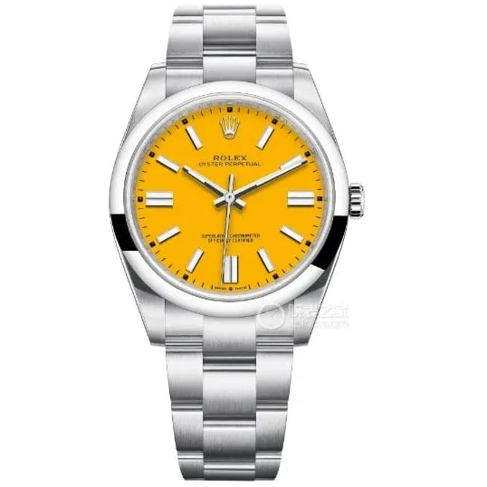 Rolex classic watch, ew Oyster Perpetual watch, front live photo