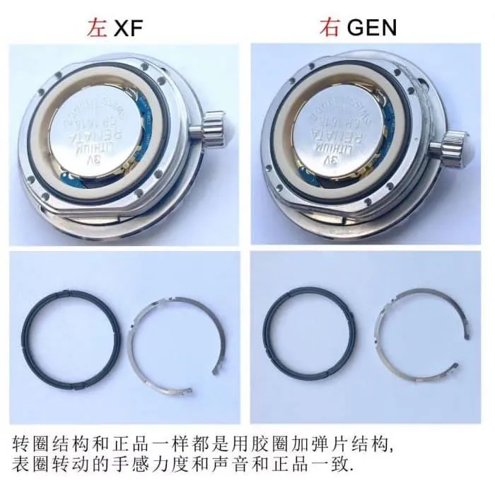 ChanelJ12 series fashion ladies' watchceramictop-tier watch genuine and fake comparison bottom cover picture
