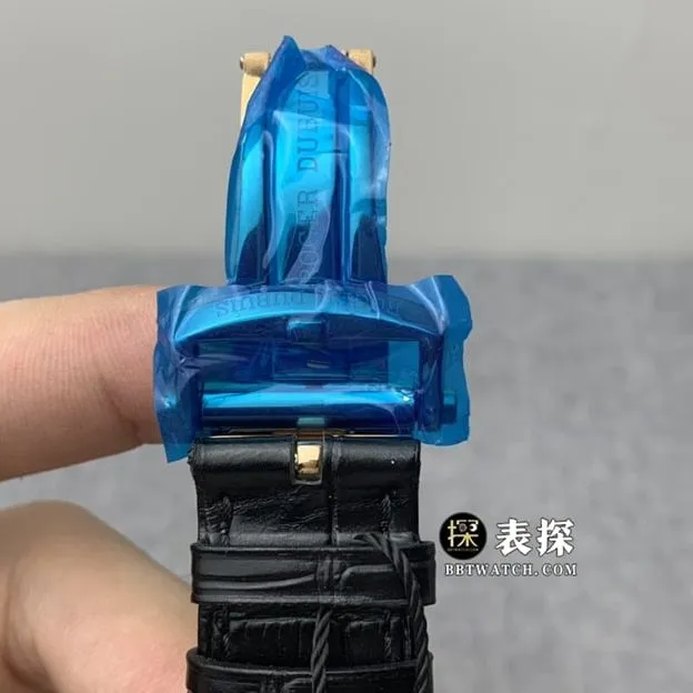 ZF Knights of the Round Table Roger Dubuis watch enamel plate leather strap model RDDBEX0398 back view