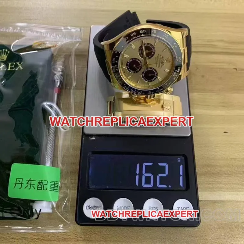 Rolex collectible watch ARF FactoryDaytona4131 rubber model weight front live photo