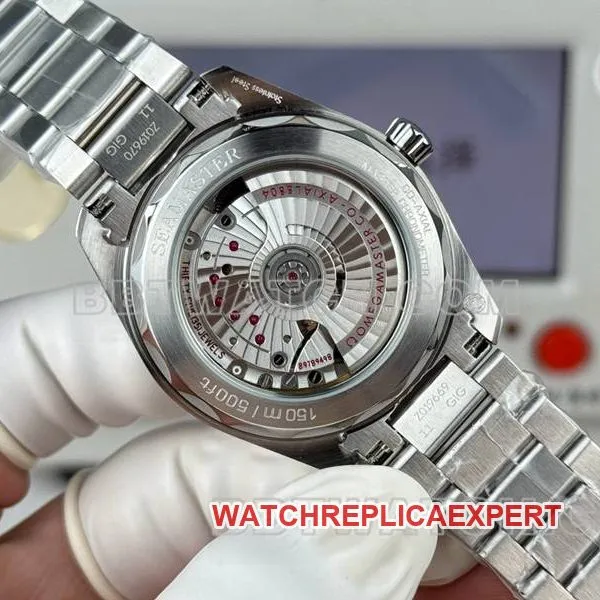 Omegatop-tier watch Seamaster gray plate 38mm steel bracelet front live photo