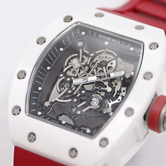 Richard Mille’s new RM-055 imported white ceramic “V2” upgraded watch clasp picture