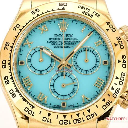 Watch Rolex Daytona Blue Fritillaria Disc 116519clasplive photos