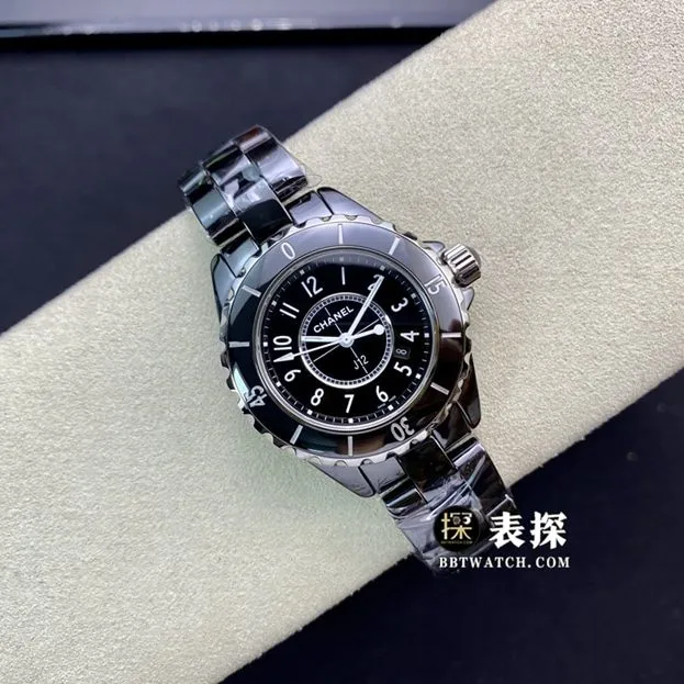 XF factory Chanel ladies J12super watch black dialsteel bracelet model pictures and prices front live photo