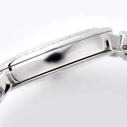 top-tier replicaBvlgari women's white dialsteel braceletLVCEA series quartz watch front view