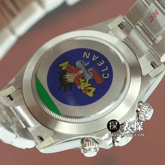 C factory Rolex men's Daytona watch spade steel bracelet model m126500ln-0002front live photo