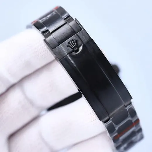top-tier replicaRolexhigh-quality men's white dialsteel bracelet fully automatic movement multifunctional watch front view