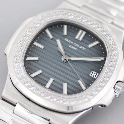 3K Factorytop-tier watch Patek Philippe fully automatic movement men's blue dialsteel bracelet watch clasp picture