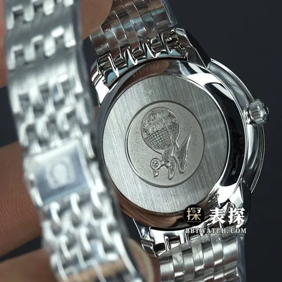 MKS FactoryOmega Die Fei watch women's white dial gold needle steel bracelet model pictures and prices front live photo