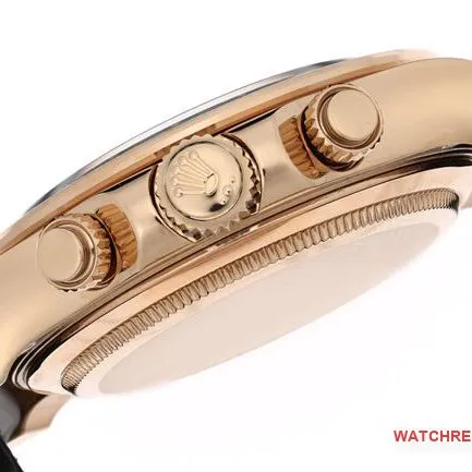 ZF Factory Rolex Daytona Watch, Black Dial, Rose Gold Case, 4131 Mechanical Movement, Buckle, Real Product Photos