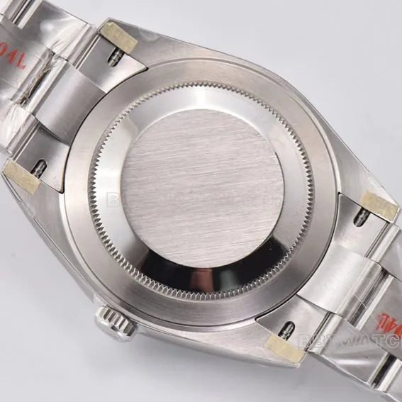 Factory C Rolex log top-tier 1:1high-quality replicablack dial41mm three-row link m126334-0017front live photo