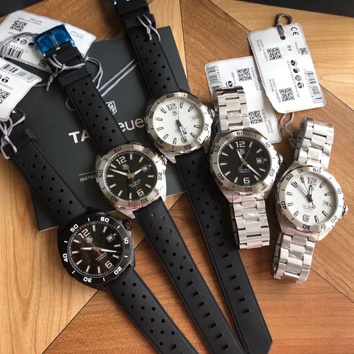 Top-tier watch TAG Heuer men's black dialsteel braceletF1 series mechanical watch back cover picture