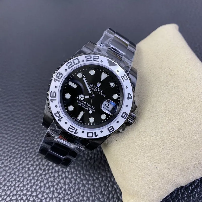 Rolexreplica watch 116710 black and white two-color ceramic dial black warrior Oreo back cover picture